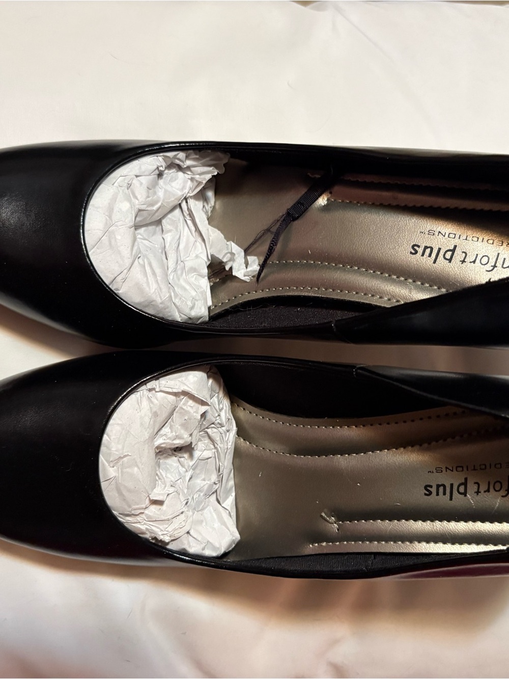 Predictions Comfort Plus Black Womens Heels